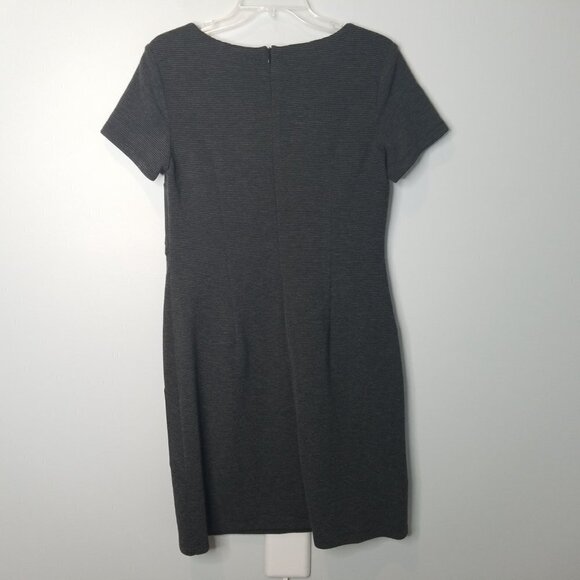 ALYX gray ribbed textured bandage dress V-neck size 12 - Picture 5 of 8